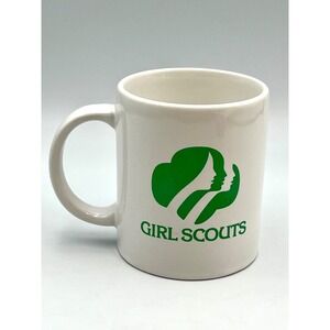 Girl Scouts Coffee Mug I Make A Difference Green Logo Collectible Cup